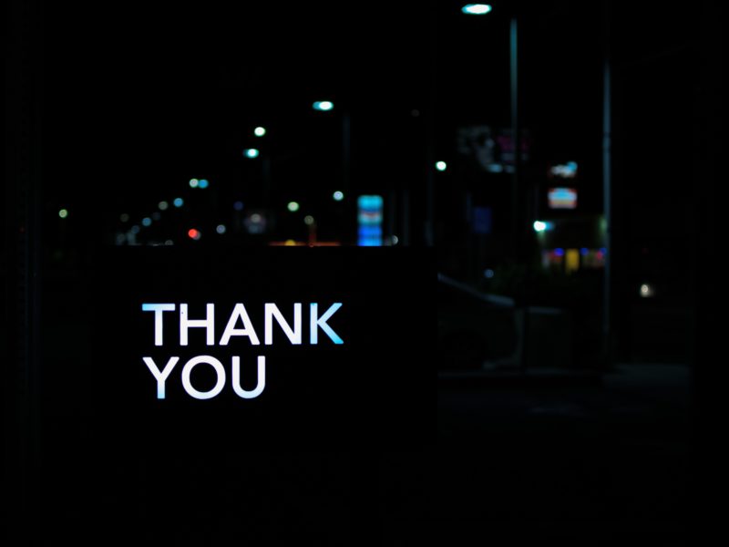 thanks in advance email sign off